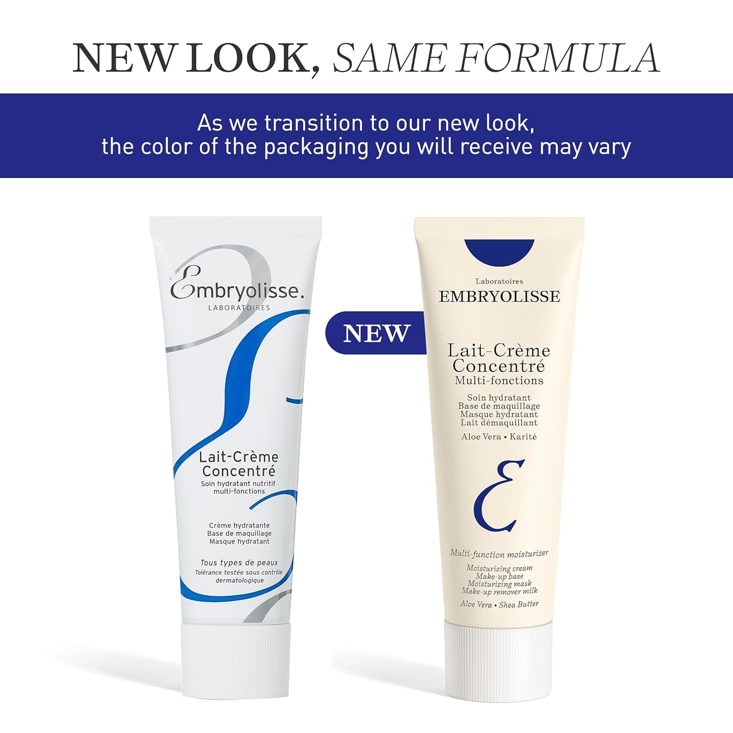 Lait-Crème Concentré, Face Cream & Makeup Primer - Cream for Daily Skincare - Face Moisturizer for All Skin Types (New Packaging)