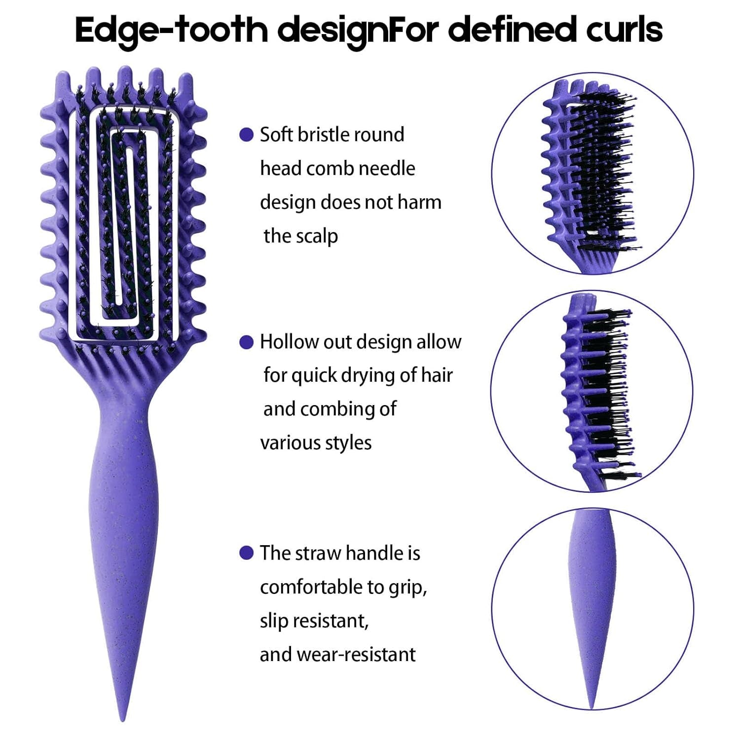 Candybrush Curl Defining Brush (Purple)