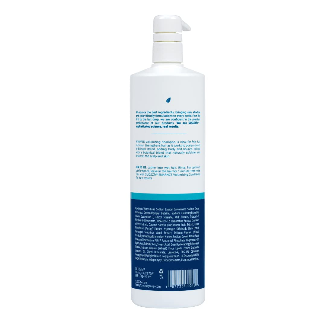 Whipped Volumizing Shampoo - Hair Care Products for Men & Women - Protect & Repairs Damaged Hair - Silky and Smooth Shampoo for Dry Hair - Sulfate Paraben Free- 33.8 Fl Oz
