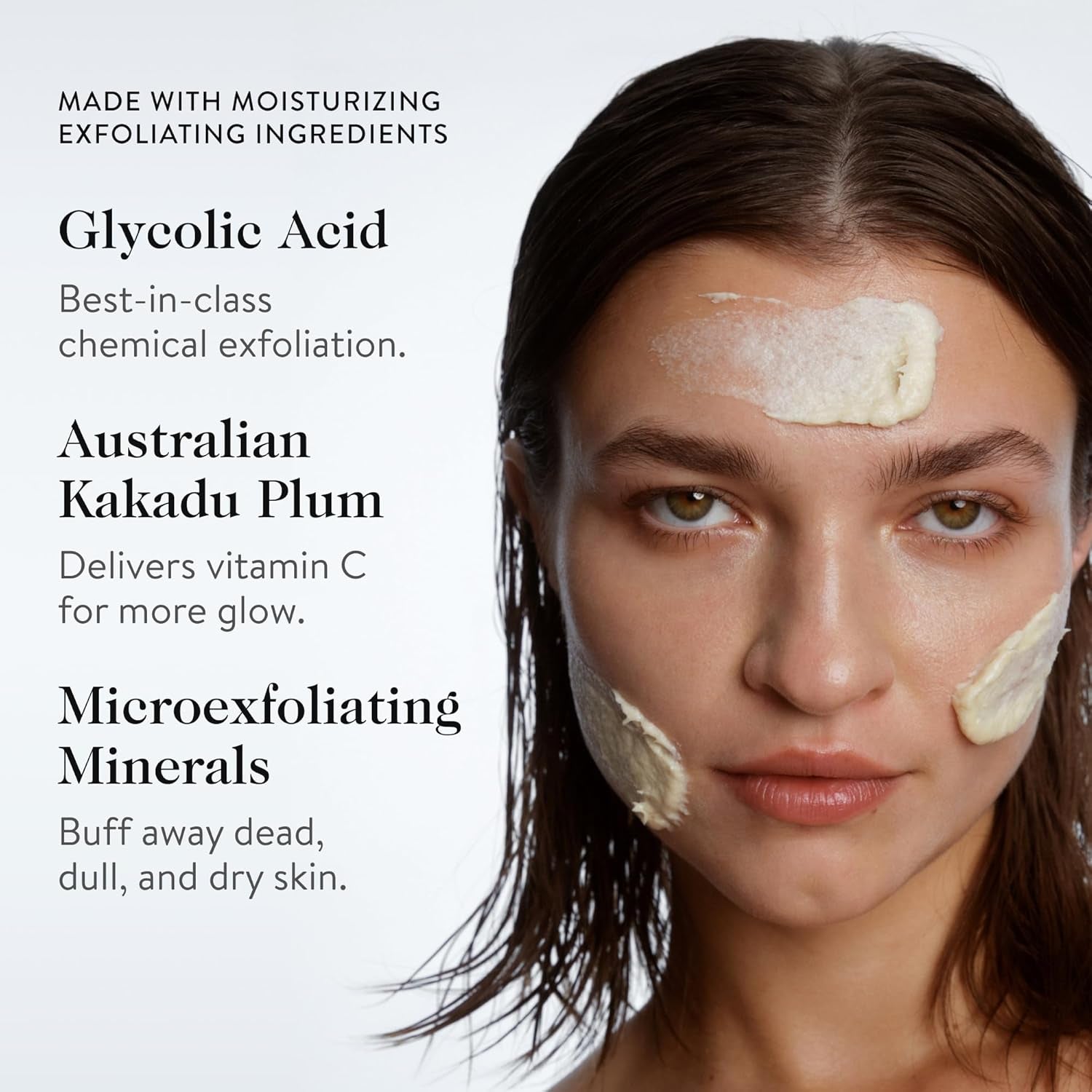 Beauty Microderm Exfoliator | Microdermabrasion Scrub to Smooth Textured Skin | Physical & Chemical Exfoliant | Micro-Exfoliating Minerals & Glycolic Acid | 1.7 Fl Oz
