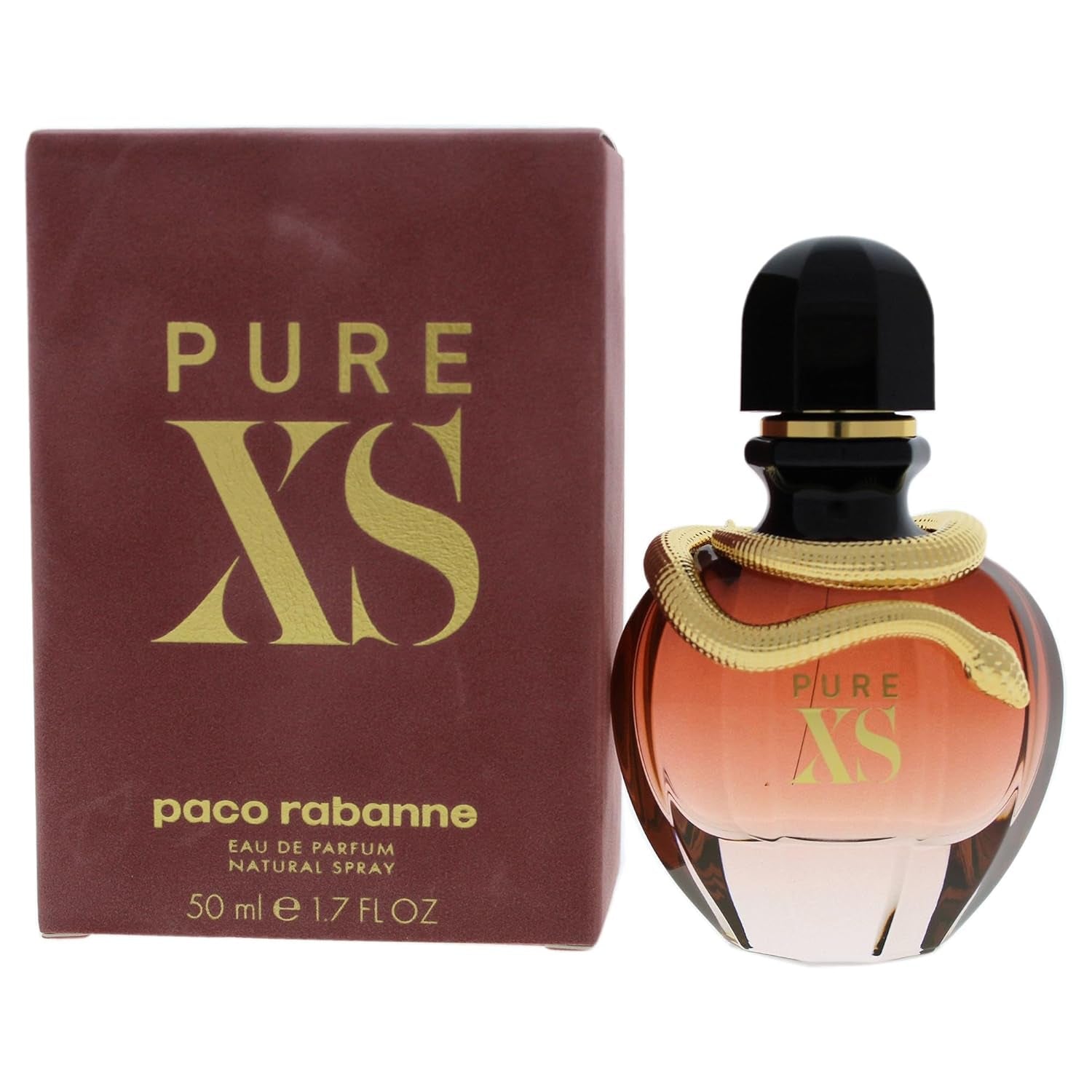 Pure XS Perfume for Women - Amber Floral Fragrance - Opens with Notes of Popcorn and Vanilla - Blended with Coconut and Ylang-Ylang - Sensual Scent - Eau De Parfume Spray - 1.7 Oz