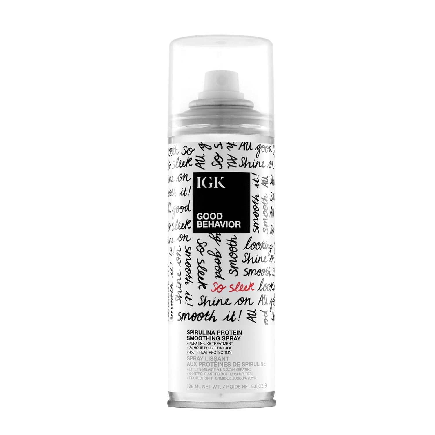GOOD BEHAVIOR Spirulina Protein Smoothing Spray | Keratin like Treatment + Frizz Control + Heat Protectant | Vegan + Cruelty Free |