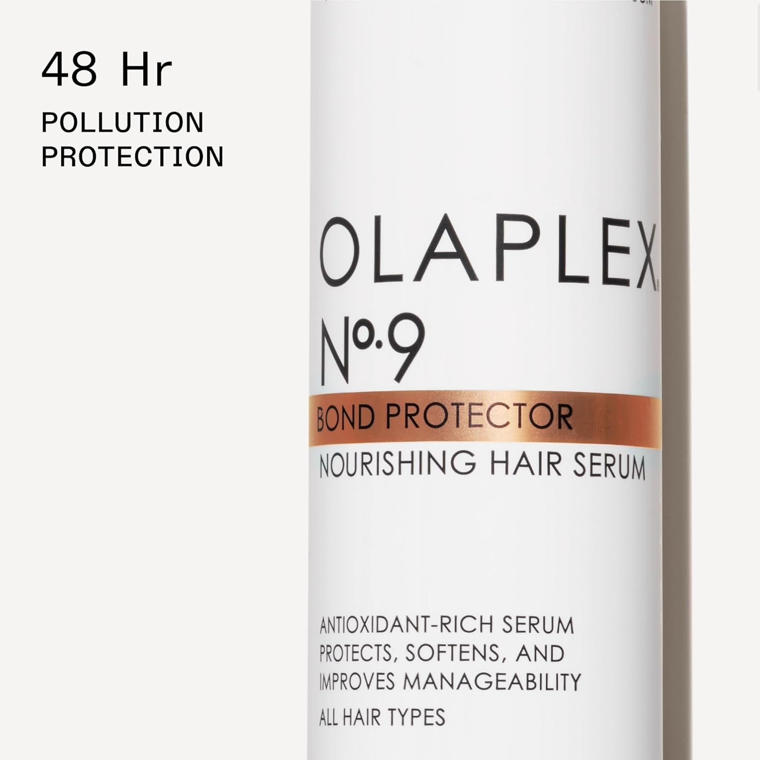 No. 9 Bond Protector Nourishing Hair Serum, Heat Protectant, Softens & Weightlessly Nourishes, Reduces Tangle & Static, for All Hair Types, 3.0 Fl Oz
