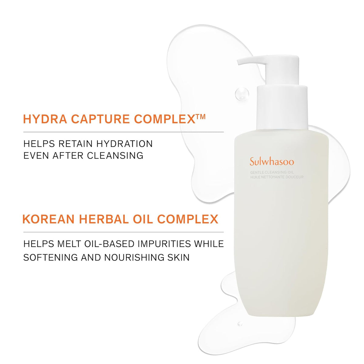 Gentle Cleansing Oil - Korean Cleanser for All Skin Types, Hydrating, Soothing & Refreshing, Removes Waterproof Makeup, SPF & Pore Clogging Impurities