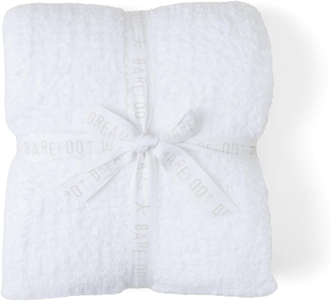 Barefoot Dreams CozyChic Ribbed Throw | White, 54 x 72
