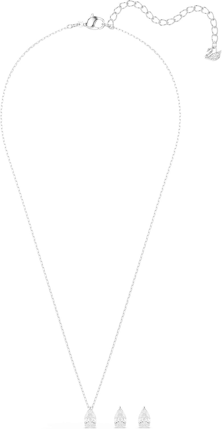 Swarovski Stilla Attract Pear Crystal Necklace and Earrings Set
