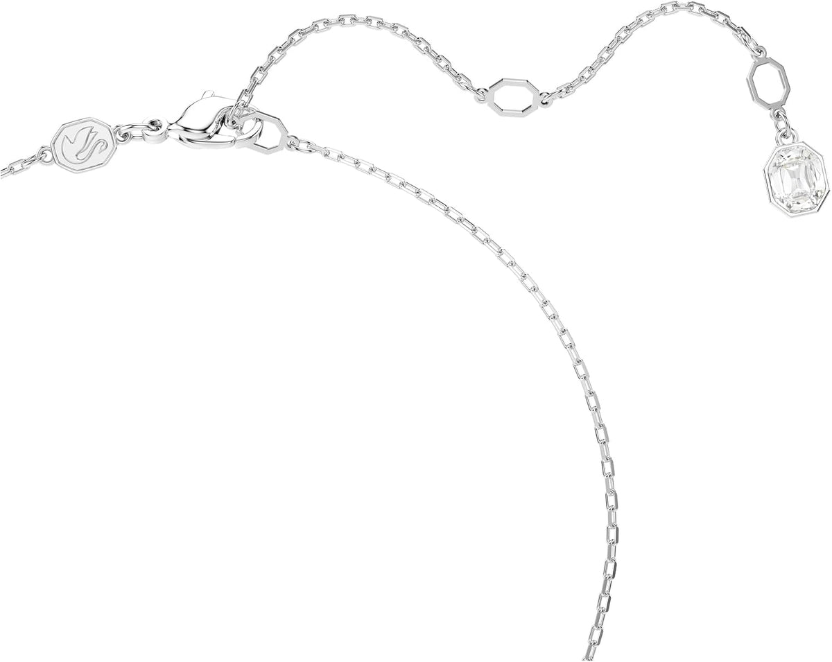 Swarovski Constella Circle Pendant Necklace | Rhodium-Plated