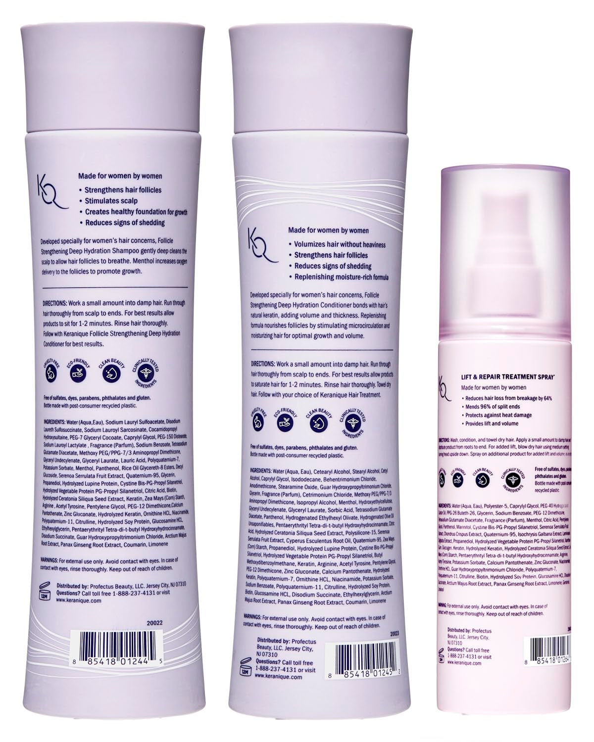Hair Growth Products Set - 2% Minoxidil  Hair Regrowth Treatment for Women - Deep Hydrating Shampoo and Conditioner - Hair Thickening & Volumizing Spray - Hair Loss Treatment System
