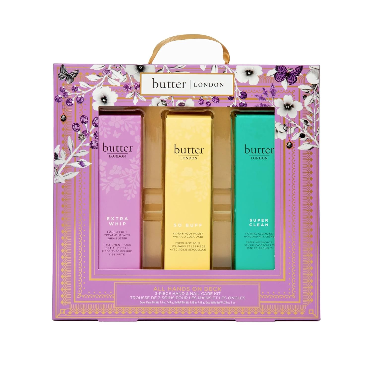 All Hands on Deck 3-Piece Hand & Nail Care Kit, Helps Moisturize & Restore Skin, at Home Manicure Prep, Vegan, Cruelty & Paraben Free