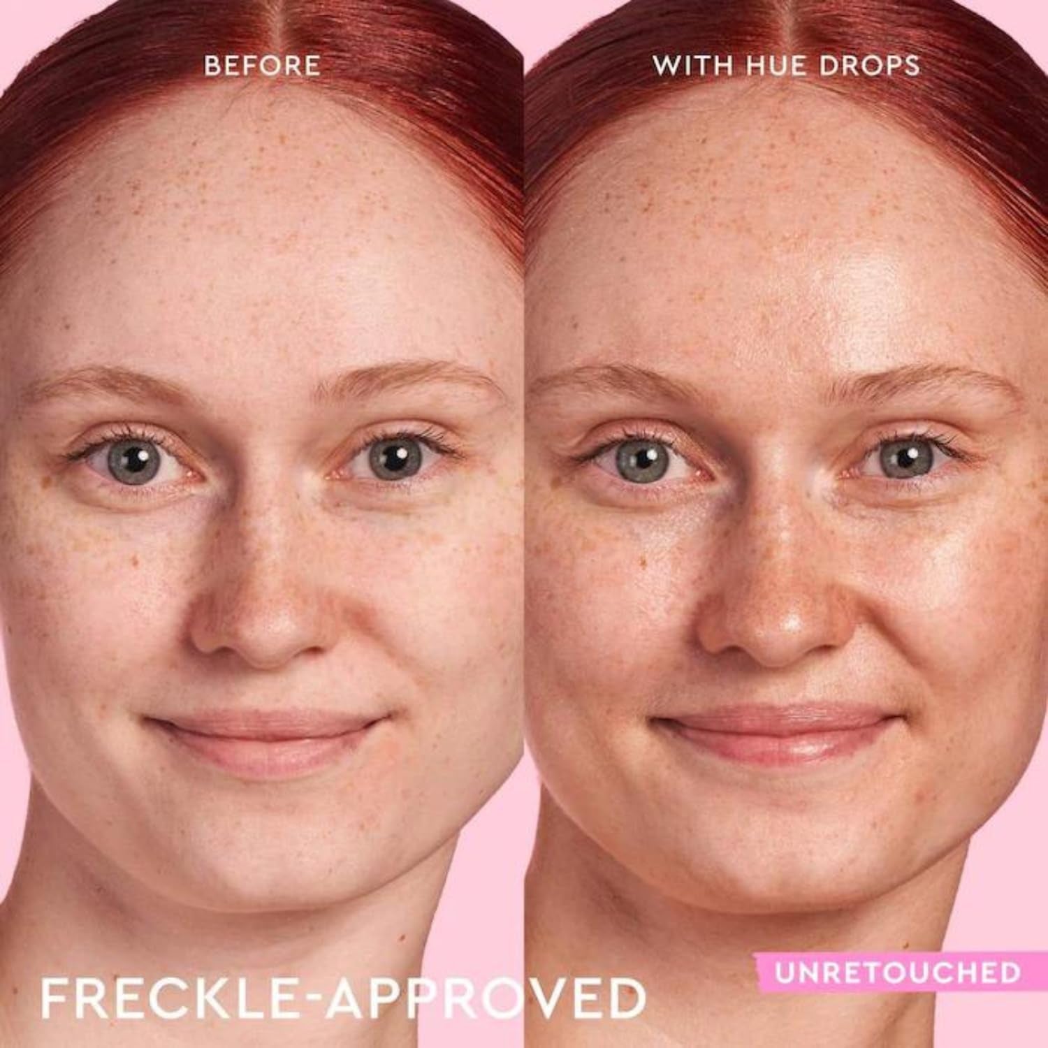 Hue Drops Face Serum - Glow Bronzing Drops + Tinted Serum to Brighten & Hydrate - Skincare Makeup Primer & Highlighter to Blur Pores for a Glowy, Even Skin Tone - Sunglow (30Ml)