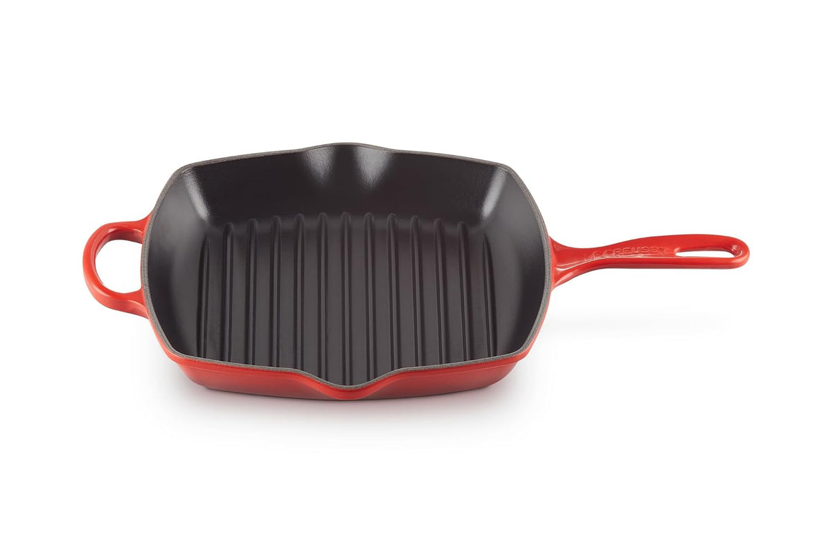Le Creuset Square Skillet Grill, Cerise