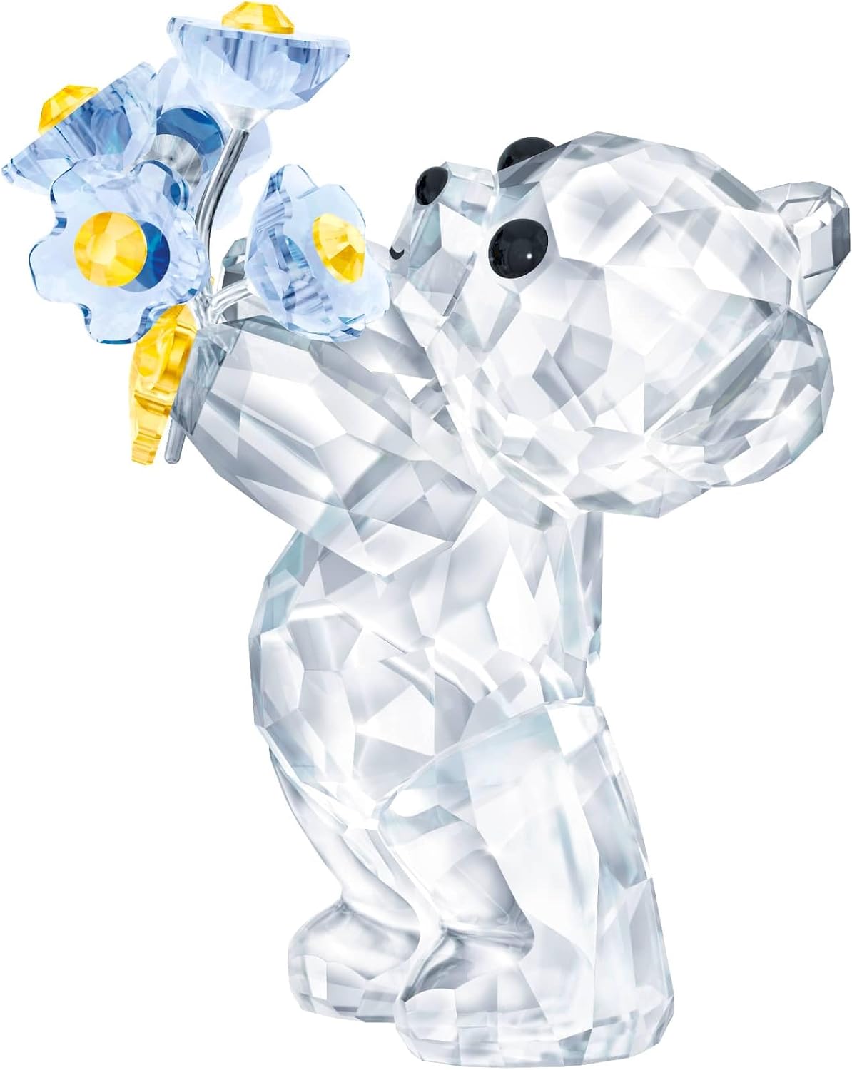 Swarovski Kris Bear Forget-Me-Not Crystal Figurine