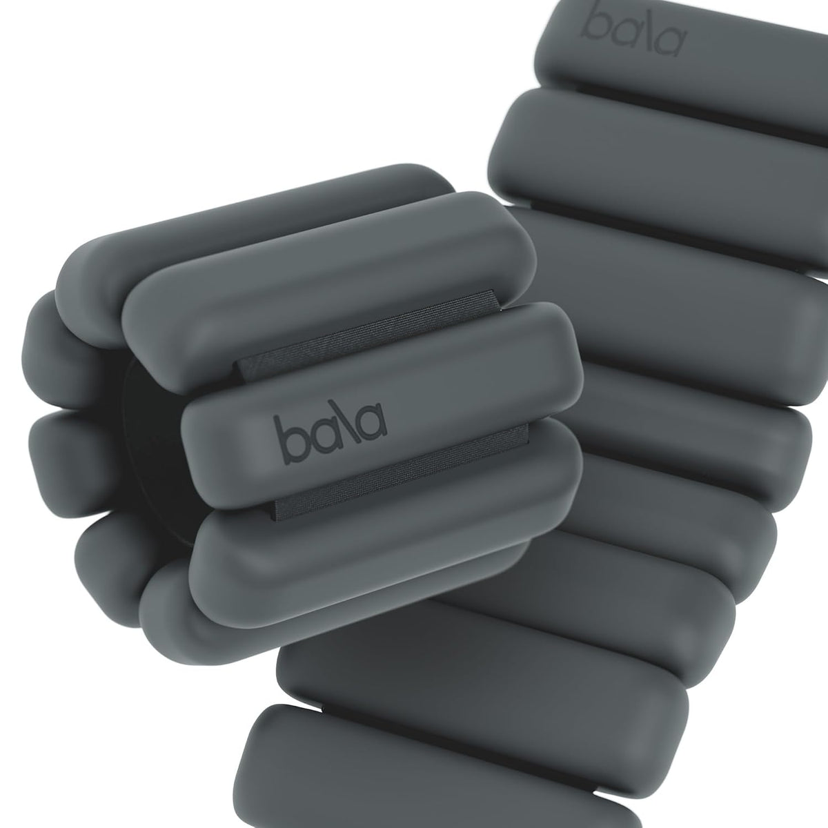 Bala Bangles Wrist & Ankle Weights, 2 lb, Charcoal