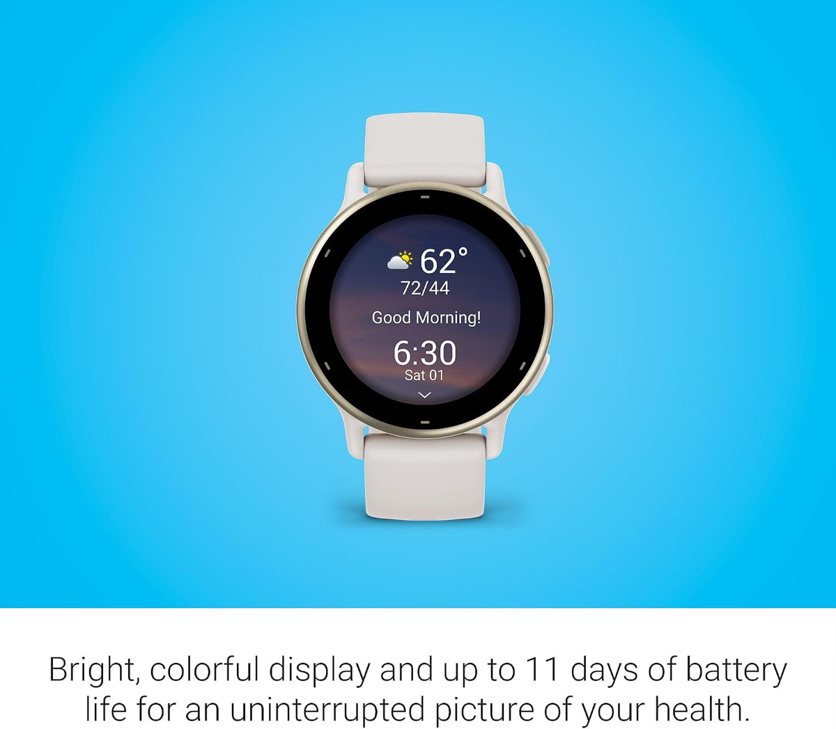 Garmin vívoactive 5 Smartwatch | 42mm, Ivory