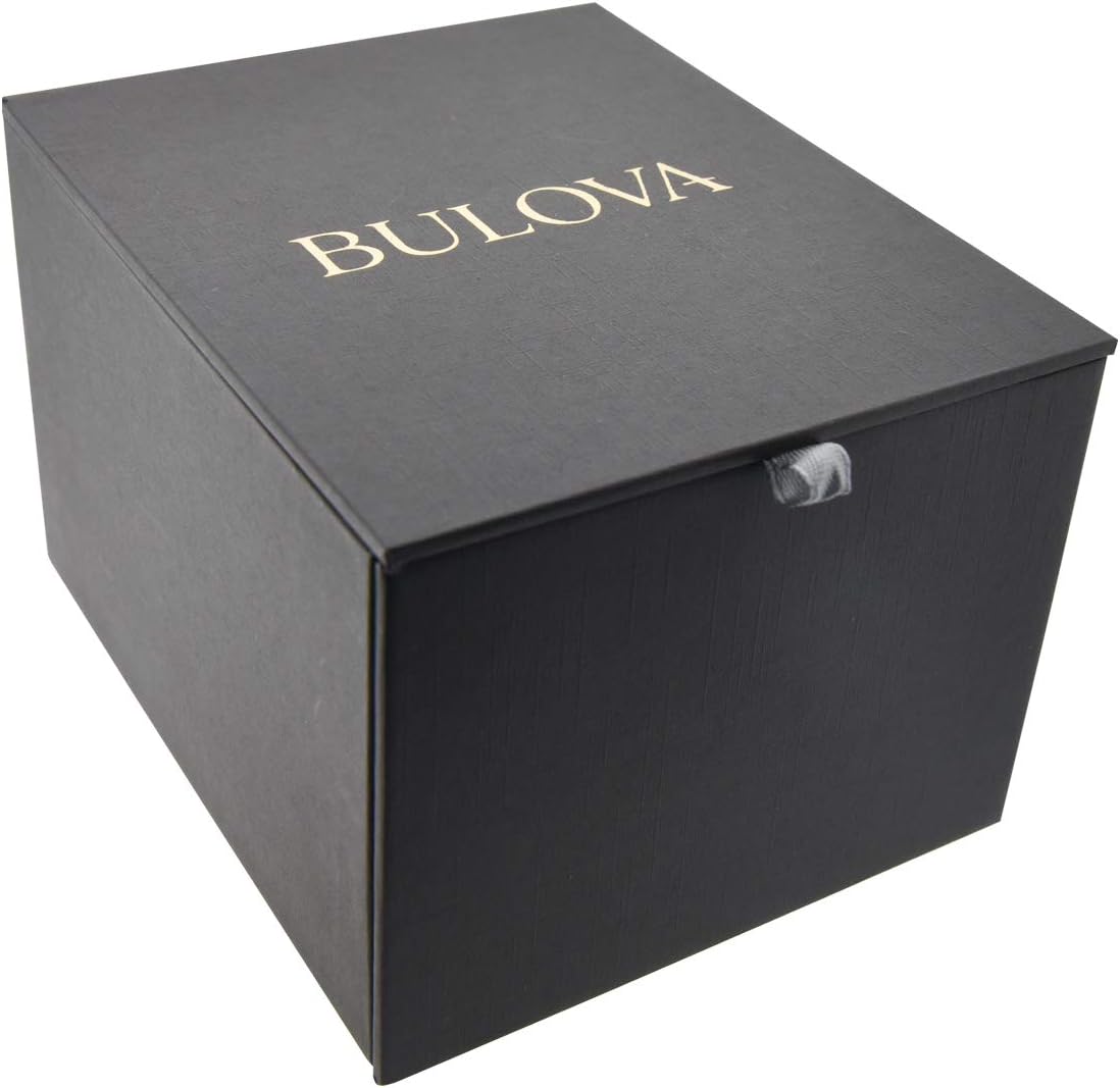 Bulova Classic Diamond Bangle Watch | Black Mother-of-Pearl, Rectangle