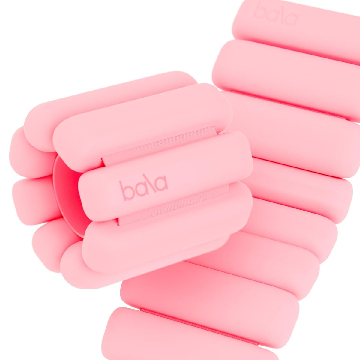 Bala Bangles Wrist & Ankle Weights, 1 lb, Blush