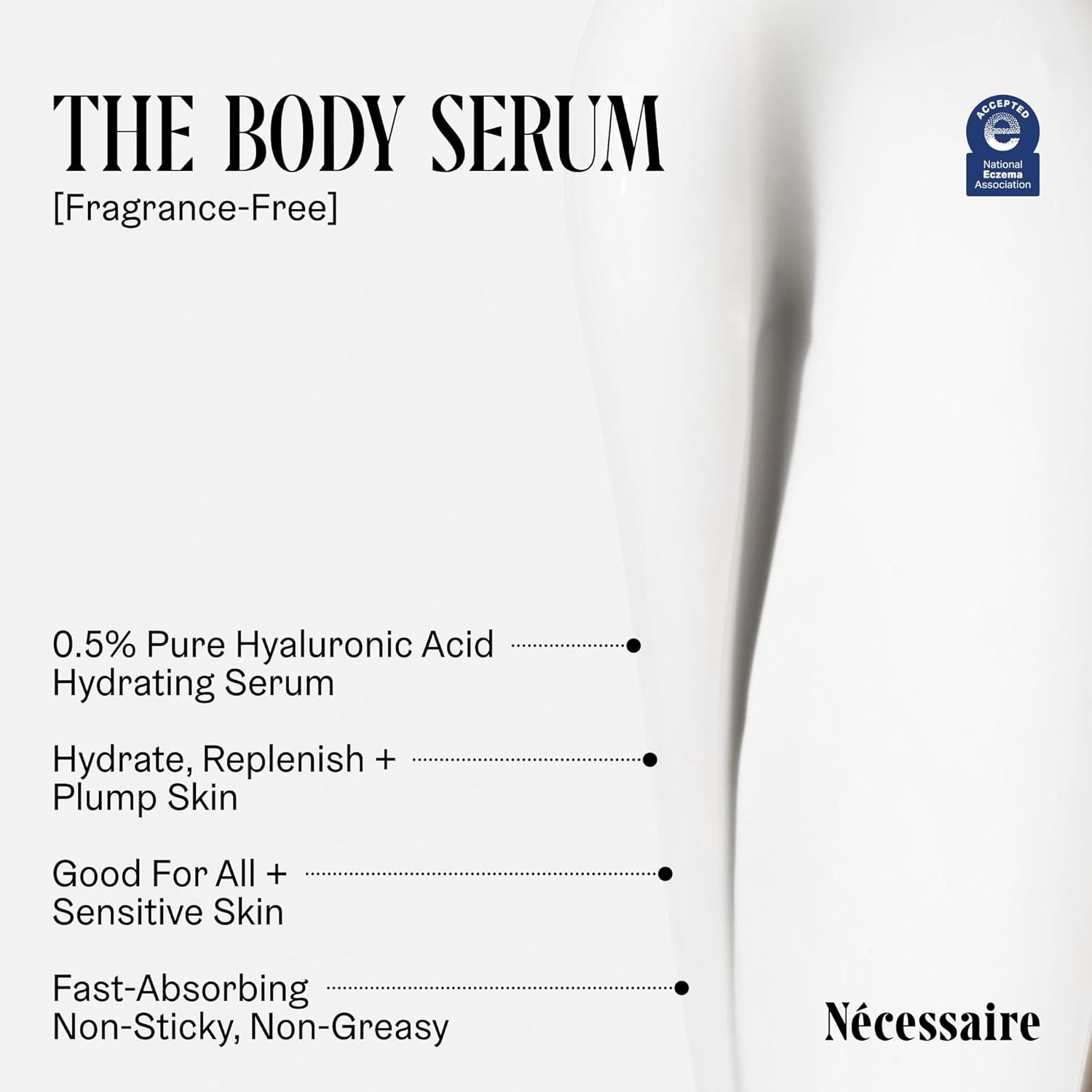 Nécessaire The Body Serum with Hyaluronic Acid, Niacinamide, and Ceramides