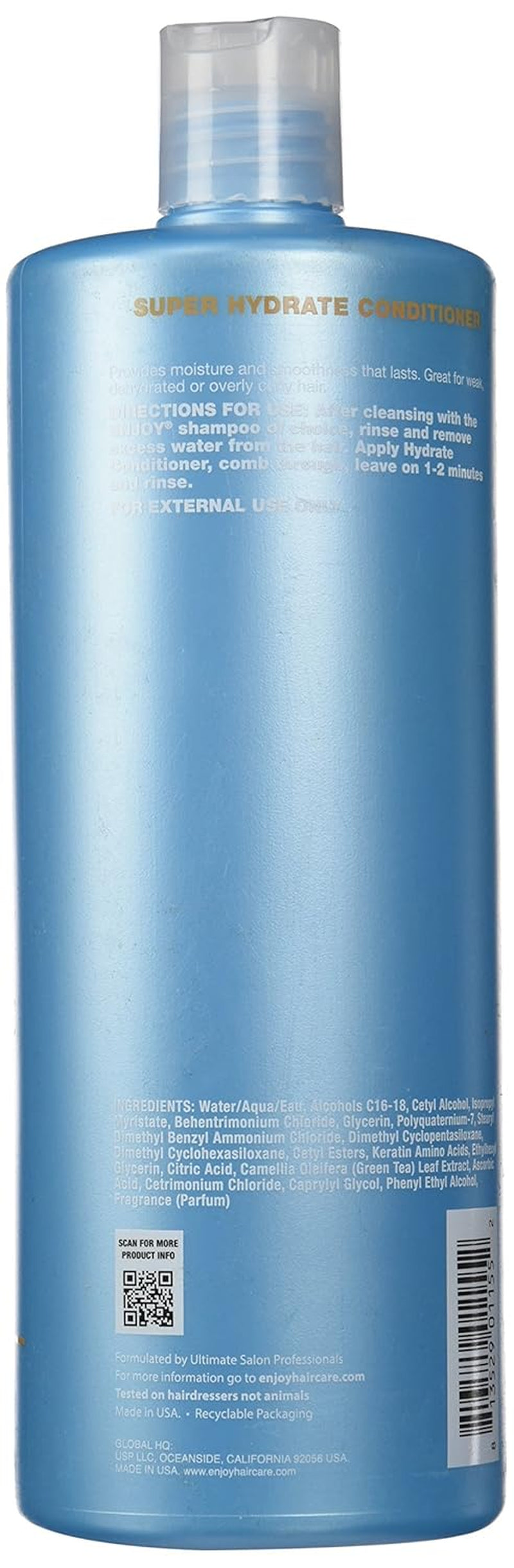 Hair Care Super Hydrate Conditioner, Hair Conditioner for Damaged Hair, Conditioner Curly Hair Products, Sulfate Free, Gluten Free, Paraben Free - 33.8 Fl Oz
