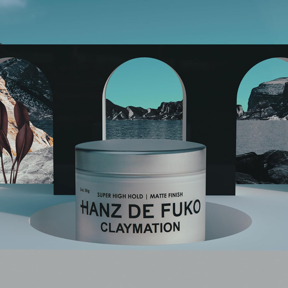 Claymation – Premium Men’S Hair Styling Clay for a Super High Hold, Matte Finish – Clay & Wax Hybrid, Ideal Texture Product for Straight, Wavy and Thick Hair Types – 2 Oz, Travel Size