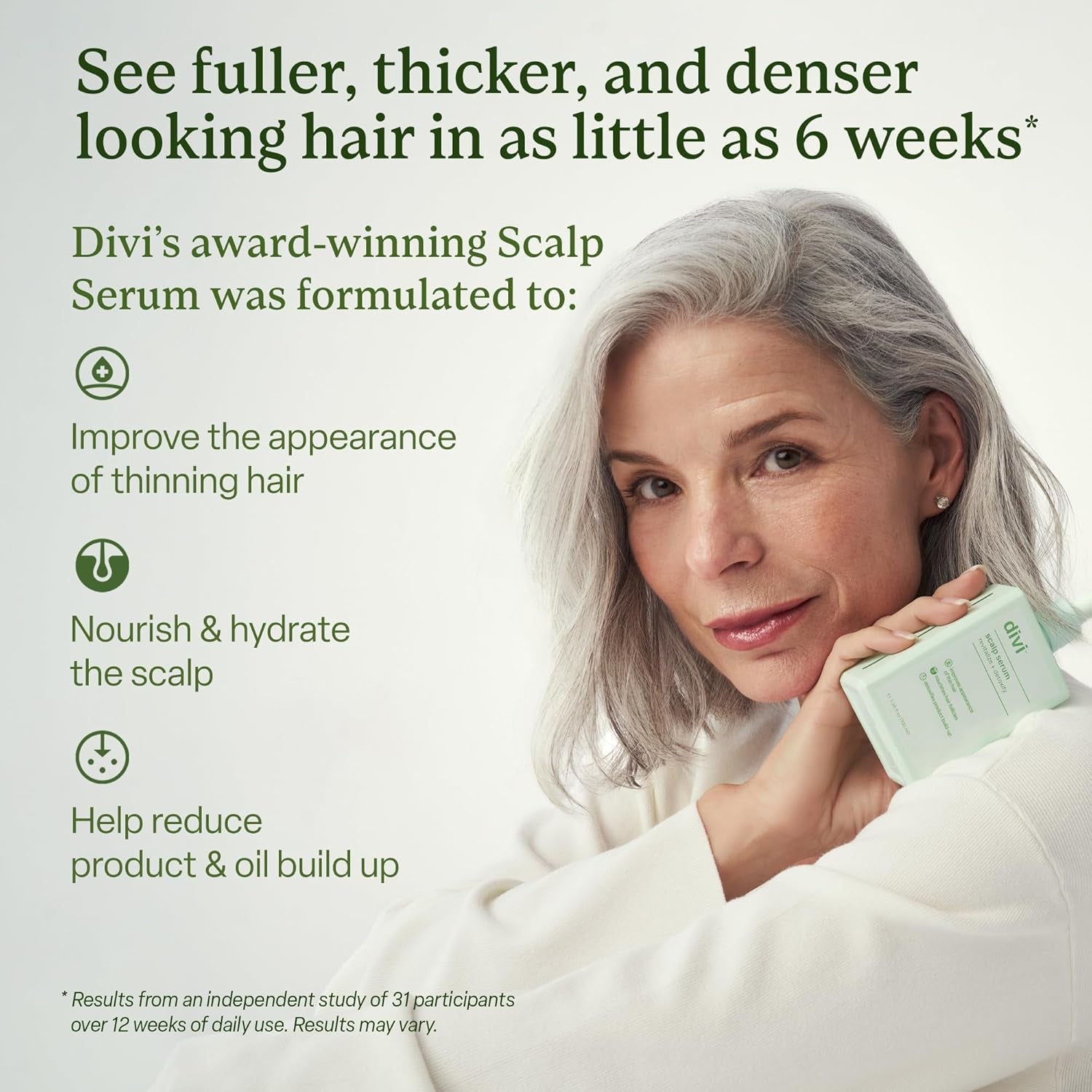 Scalp Serum for Thinning Hair - Clinically Tested Nourishing Formula with Amino Acids, Caffeine, and Rosemary Oil for Enhanced Scalp Health and Fuller Hair Appearance, Reduces Oil and Product Buildup