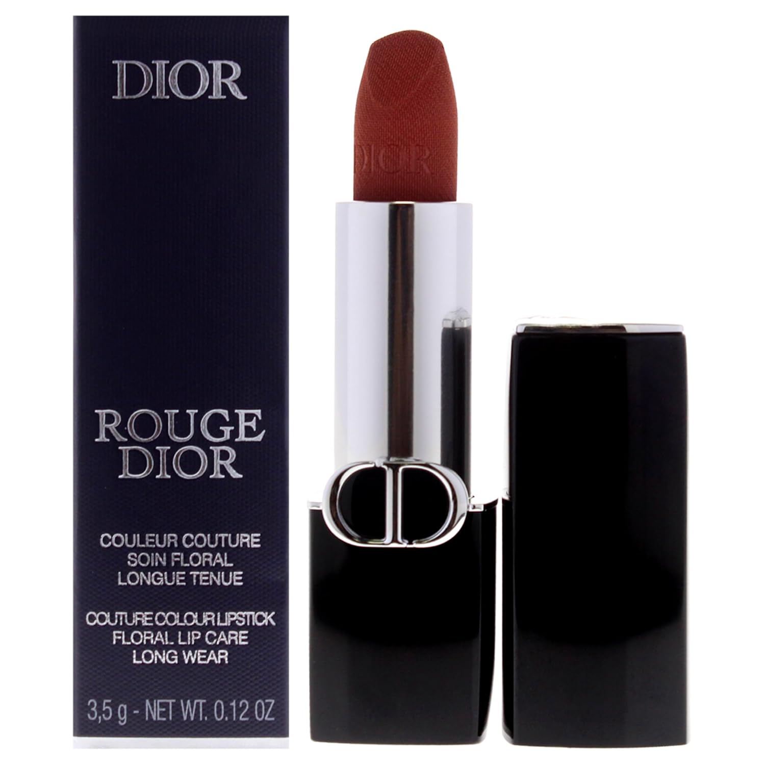Dior Rouge Dior Velvet Lipstick - 100 Nude Look 0.12 oz / 3.5 g (Refillable)