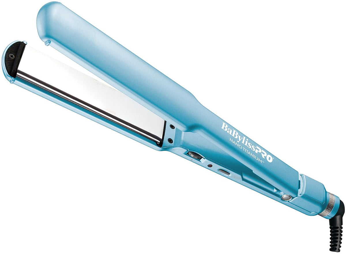 BaBylissPRO Nano Titanium Ultra-Thin Flat Iron | 1.5" Blue