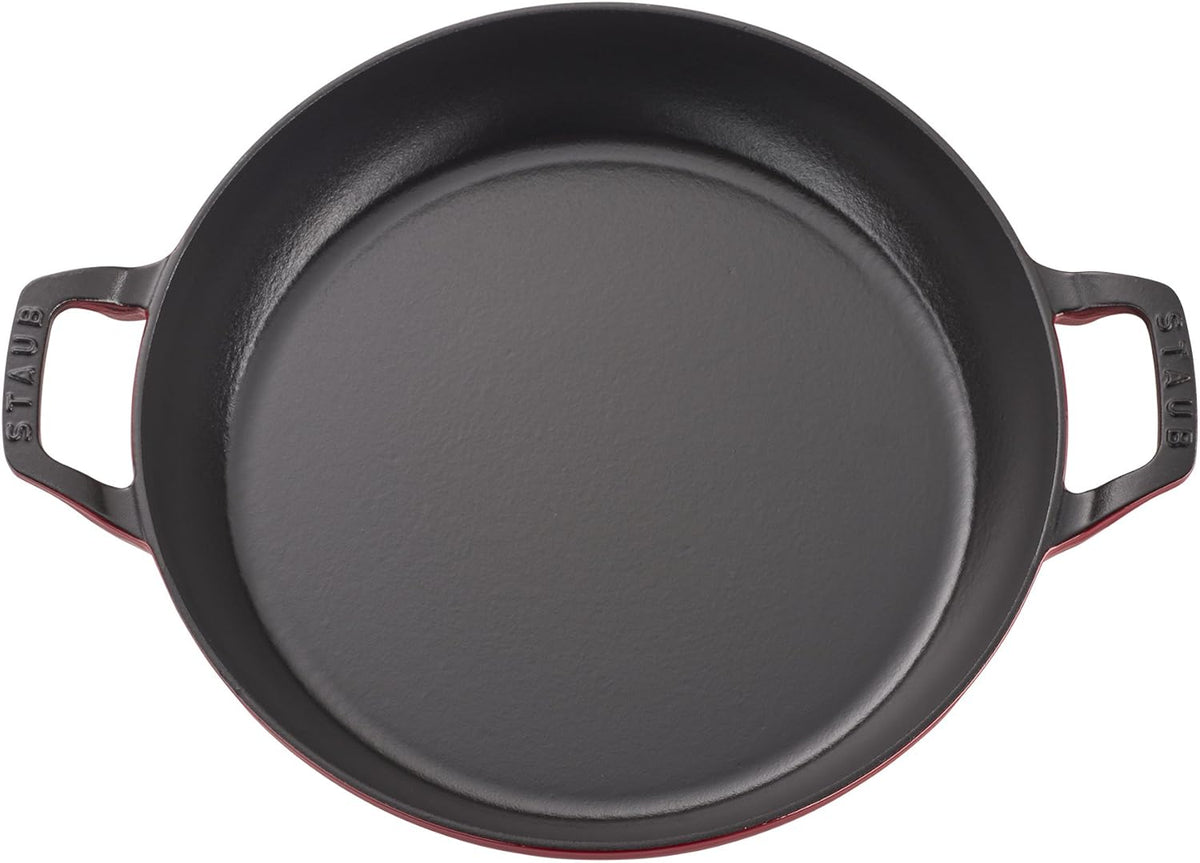 Staub Cast Iron Braiser with Glass Lid | 3.5 qt, Cherry