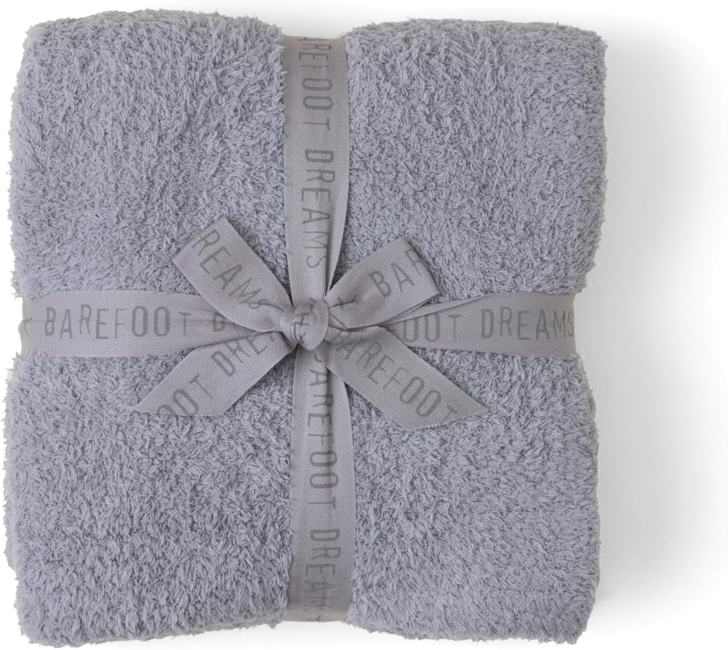 Barefoot Dreams CozyChic Throw | Dove Gray, 54 x 72