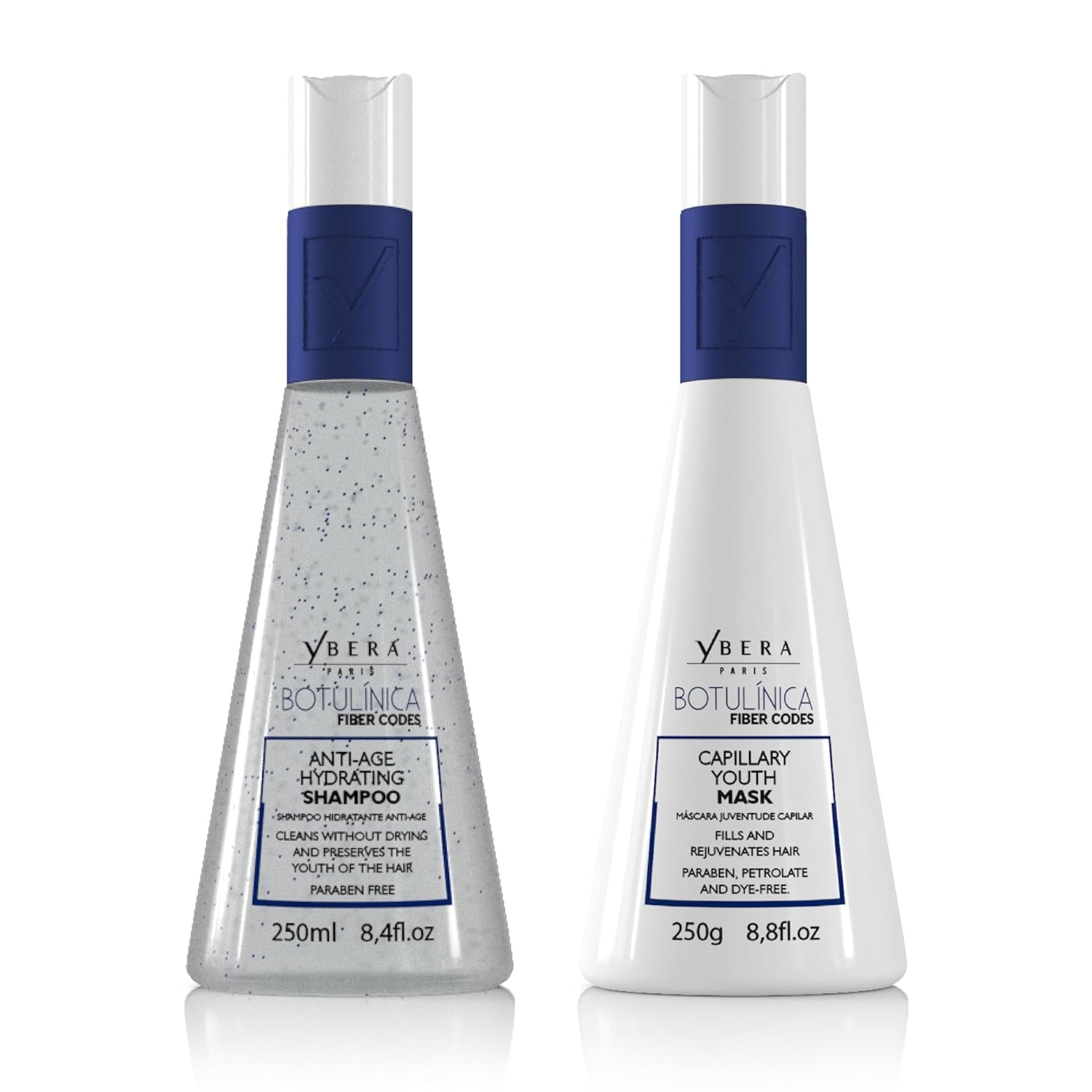 Botulinum Capillary Home Care Duo Shampoo 8.4 Oz & Force Mask 8.8 Oz | Removes Volume & Rough Ends | Stimulates Keratin Production | Grape Scent | All Hair Types
