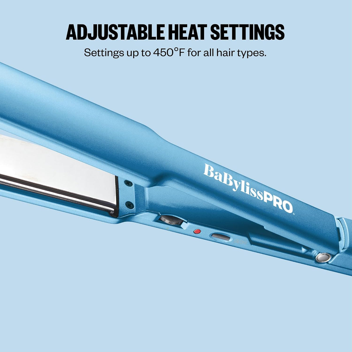 BaBylissPRO Nano Titanium Ultra-Thin Flat Iron | 1.5" Blue
