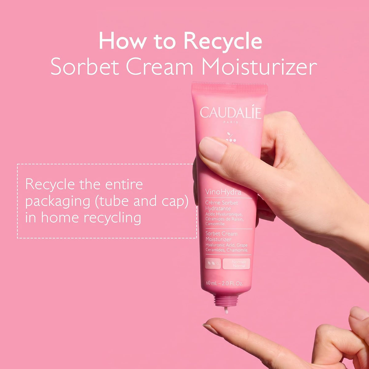 Caudalie VinoHydra Sorbet Cream Moisturizer | 60 mL / 2 fl oz