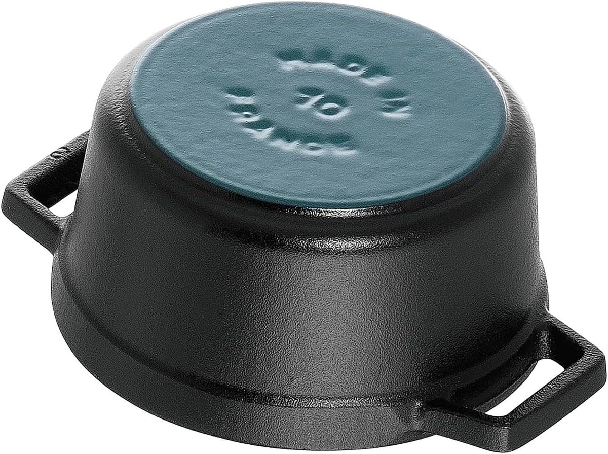Staub Cast Iron Mini Round Cocotte | 0.25 qt, Matte Black