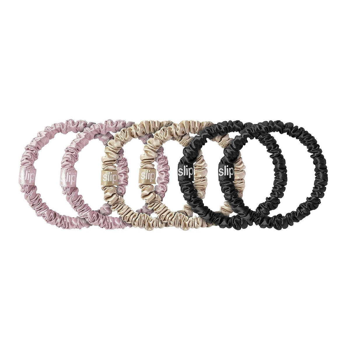 Slip pure silk skinny scrunchies - Multi