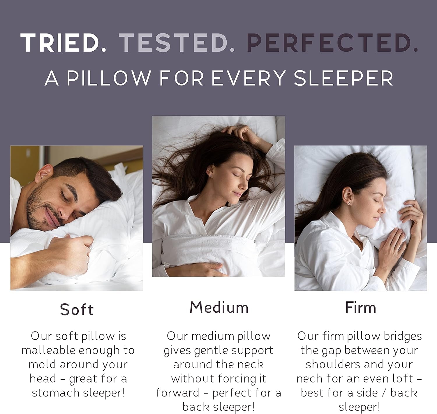 Cloud Natural Canadian down Pillow, White Luxury Sleeping Pillow - 625 Fill Power, 500 Thread Count Cotton Shell, Made in Canada, King - Medium, 2 Pack