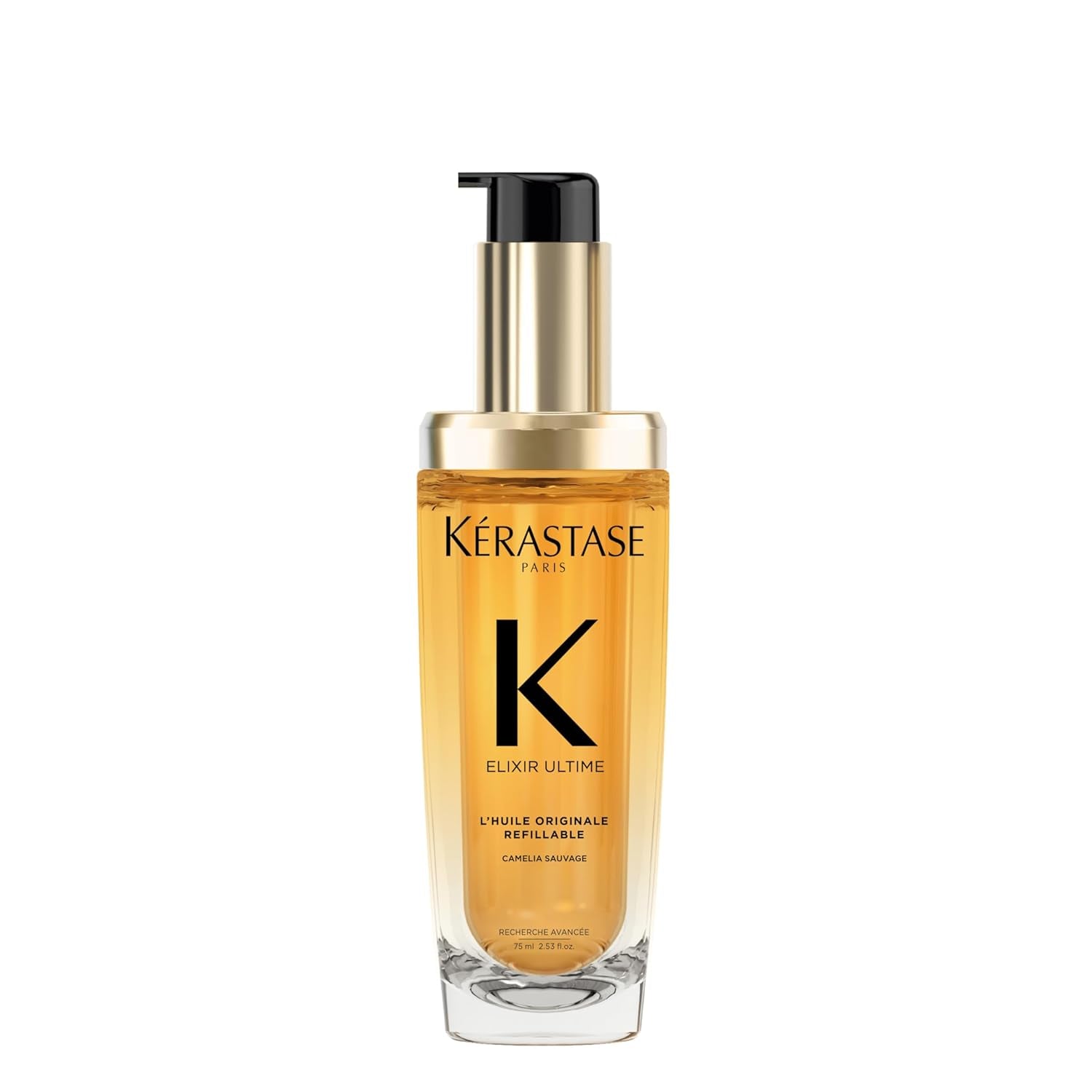 Elixir Ultime Refillable Hair Oil - Hydrates & Smoothes Frizz, Adds Shine, with Wild Camellia, Nourishes & Strengthens Hair