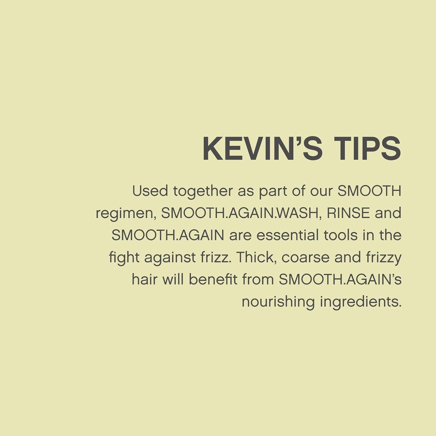 KEVIN.MURPHY SMOOTH.AGAIN - Smoothing, Leave-In Conditioner - for Thick, Coarse & Unruly Hair - Anti-Frizz Hair Treatment - Styling Product for Hair Shine - 200 Ml / 6.7 Fl Oz