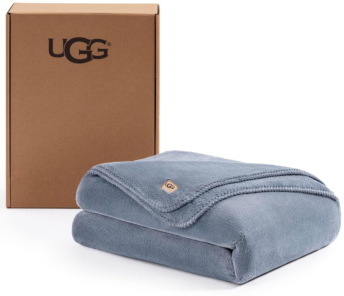 UGG Whitecap Fleece Blanket - Twin Blue