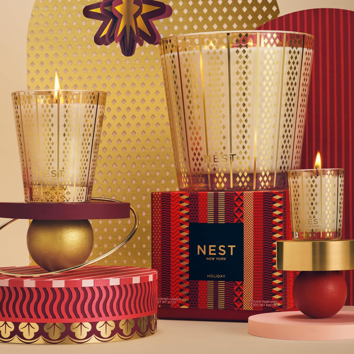 NEST Holiday candle collection