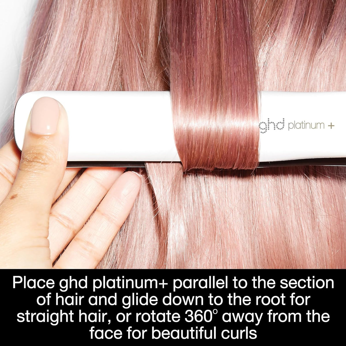 ghd Platinum+ Styler | 1" Flat Iron, White