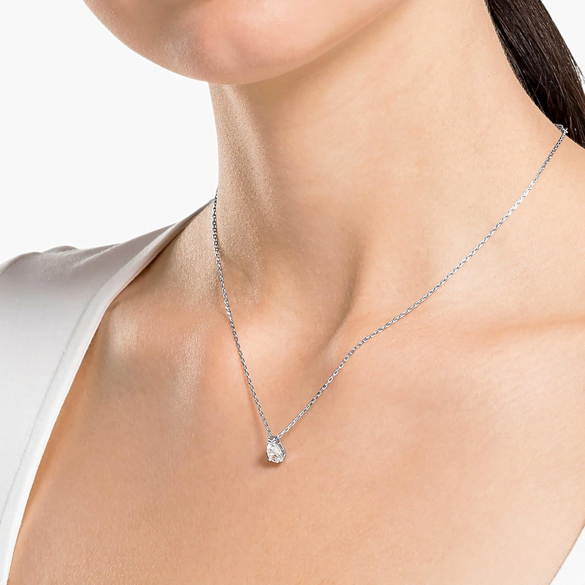 Swarovski Stilla Attract Pear Crystal Necklace and Earrings Set
