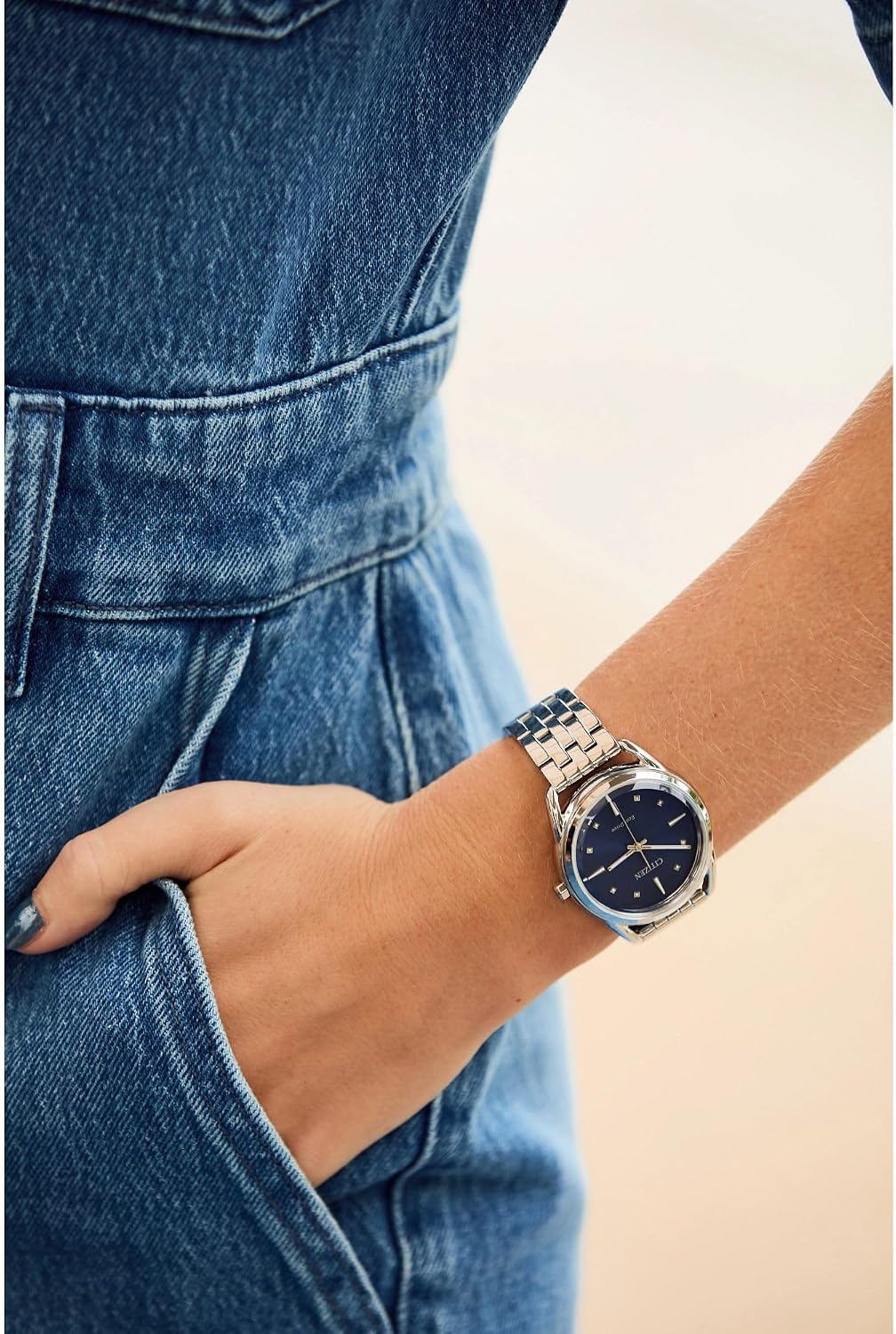 Citizen Eco-Drive Classic Watch | Silver-Tone, Blue Dial, 36mm