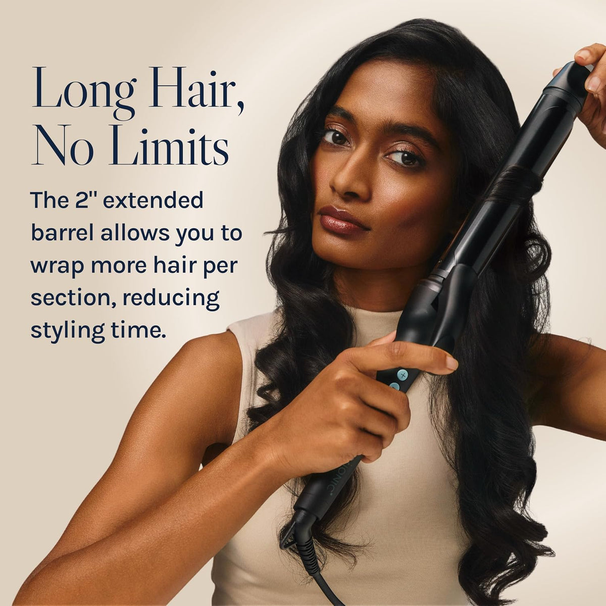 Bio Ionic Long Barrel Curling Iron | 1.25 Inch