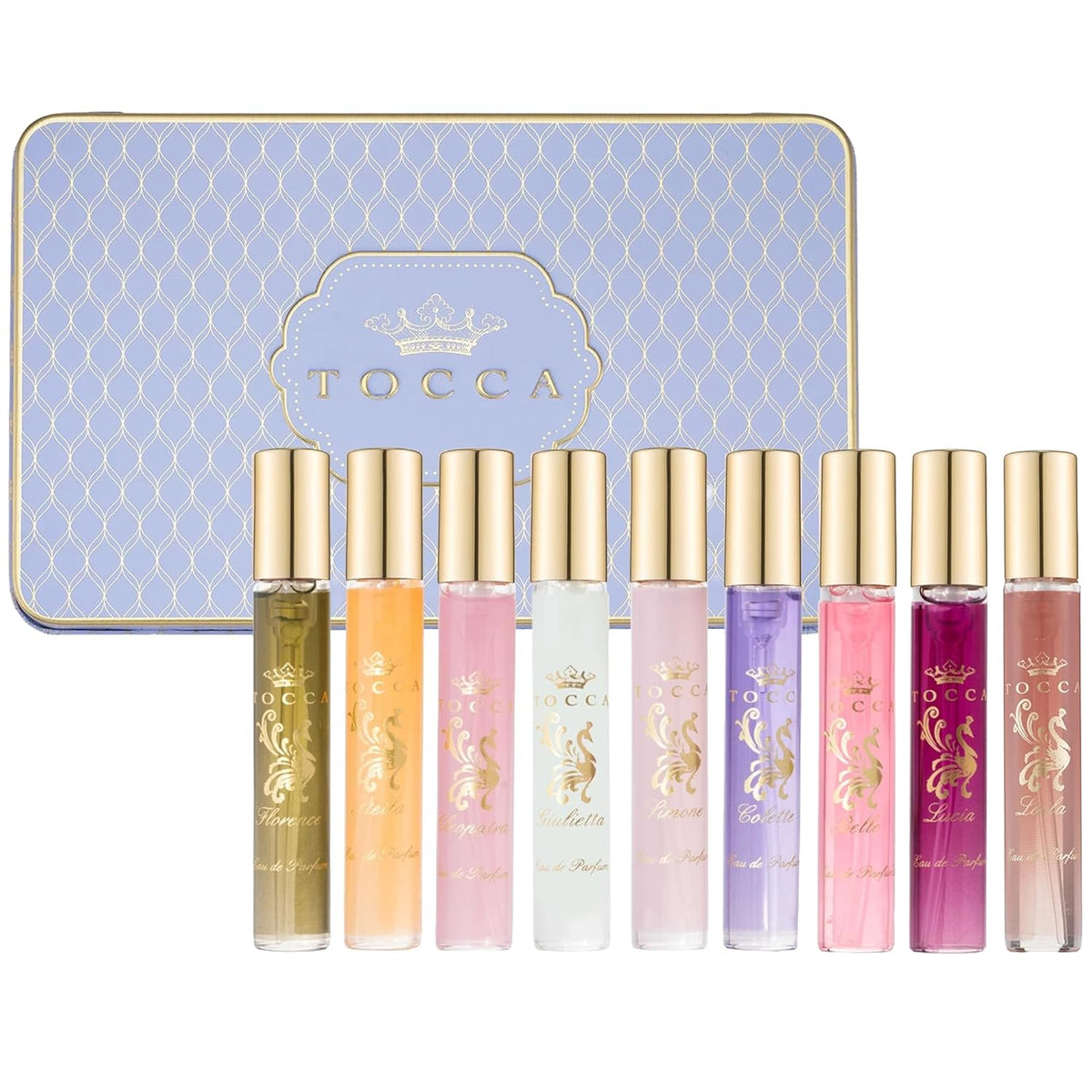 TOCCA Luxury Fragrance Wardrobe, 9 travel-size perfumes in gift tin