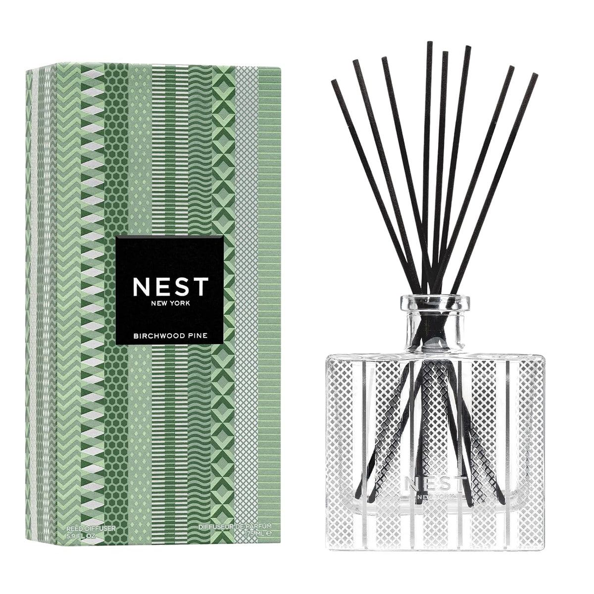 NEST New York Reed Diffuser, Birchwood Pine, 5.9 fl oz