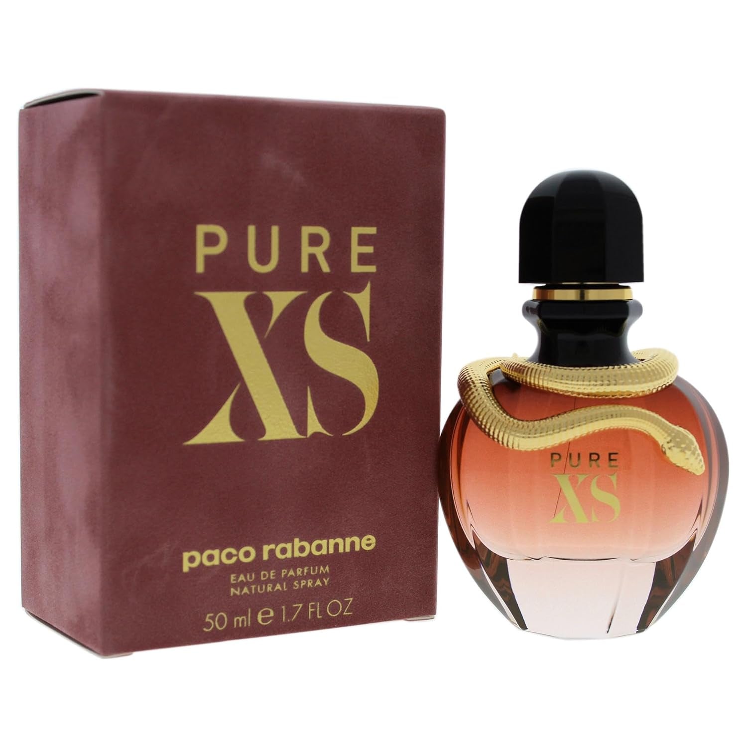 Pure XS Perfume for Women - Amber Floral Fragrance - Opens with Notes of Popcorn and Vanilla - Blended with Coconut and Ylang-Ylang - Sensual Scent - Eau De Parfume Spray - 1.7 Oz