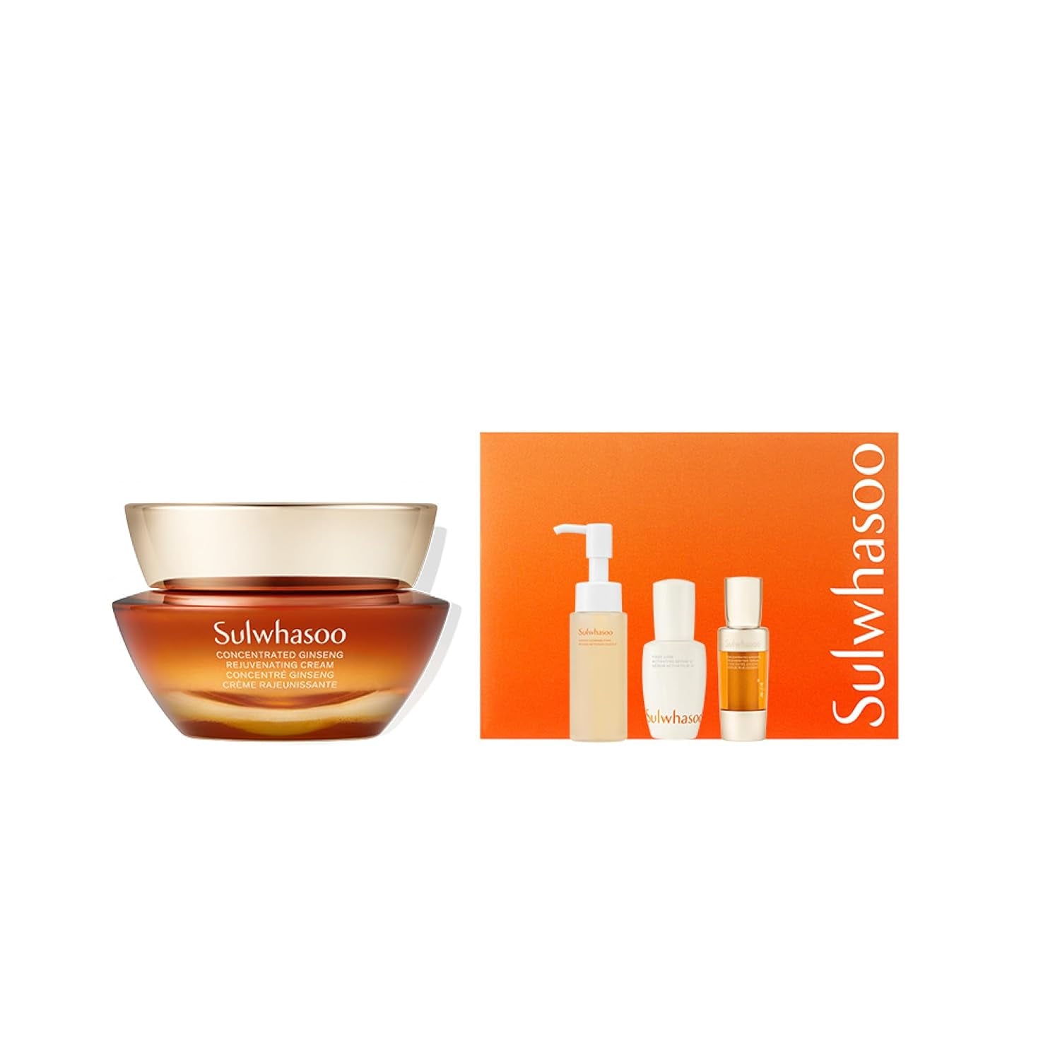 Sulwhasoo Concentrated Ginseng Rejuvenating Cream- Korean Ginseng & Peptide Anti-Aging Moisturizer with Vitamin C Derivative & Squalane for Wrinkles & Deep Hydration