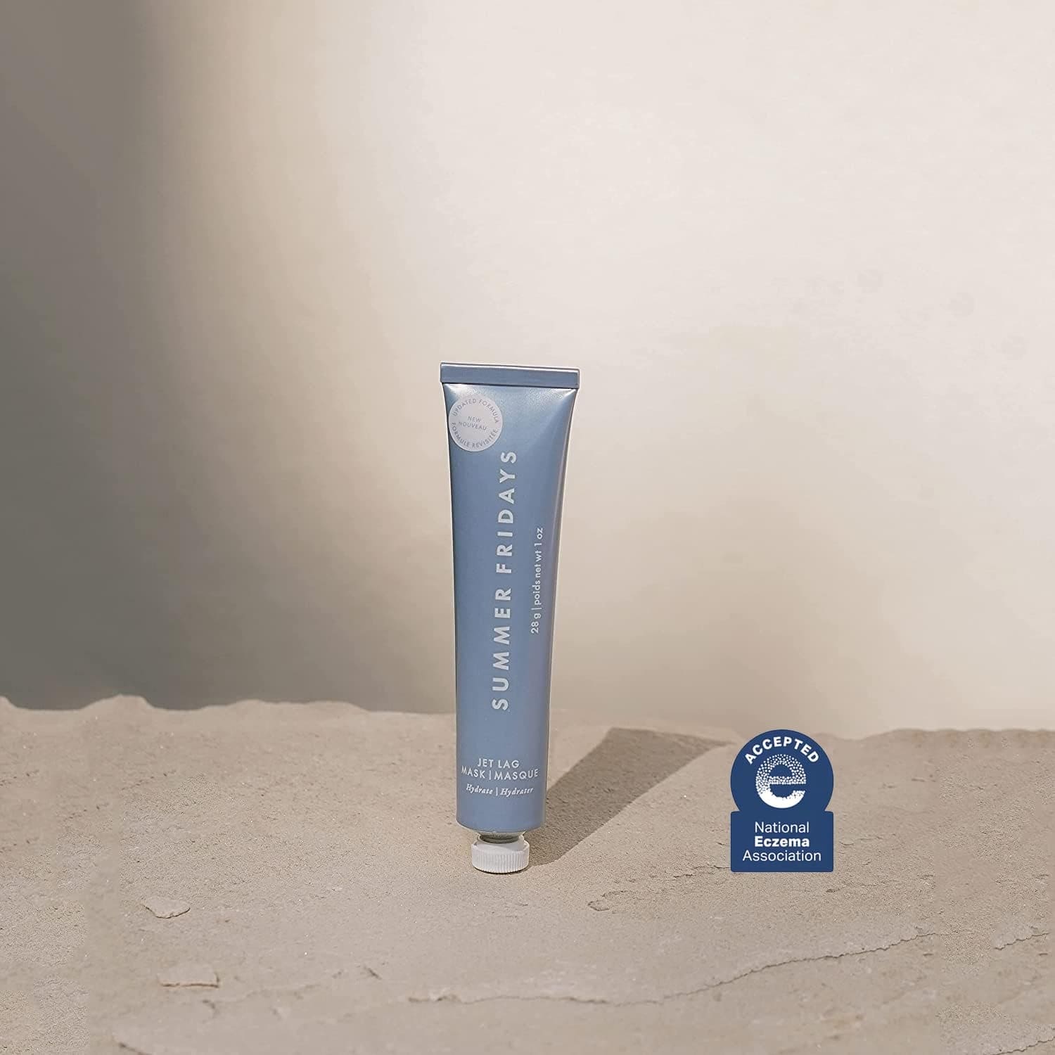 Jet Lag Mask Mini - Hydrating Face Mask + Moisturizer - Made with Hyaluronic Acid, Niacinamide, Glycerin + Antioxidants - Helps Nourish Skin for a Renewed + Radiant Complexion (1 Oz)