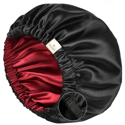 Silk Bonnet for Sleeping Satin Bonnet Hair Bonnets for Black Women and Men Double Layer Ajustable Bonnet for Curly Braids Hair