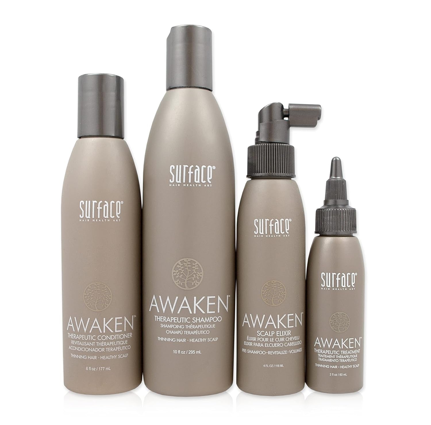 - Awaken Kit: Shampoo, Conditioner, Scalp Elixir and Therapeutic Treatment - for Thinning Hair, Hair Loss and Thickening
