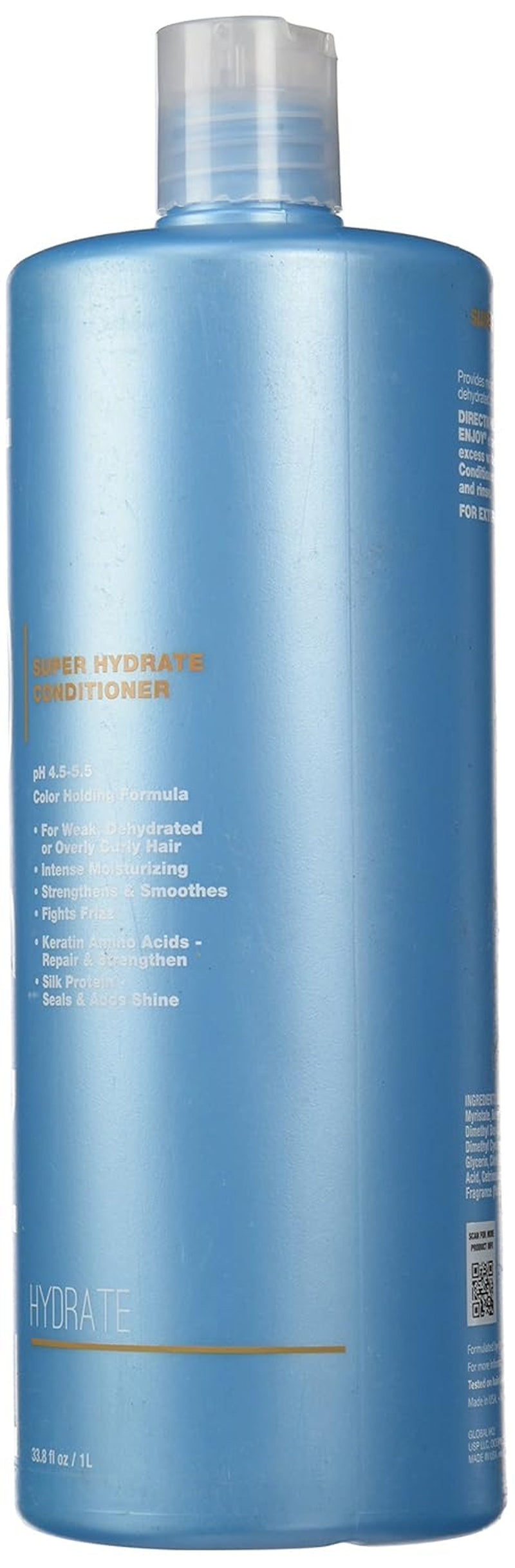 Hair Care Super Hydrate Conditioner, Hair Conditioner for Damaged Hair, Conditioner Curly Hair Products, Sulfate Free, Gluten Free, Paraben Free - 33.8 Fl Oz